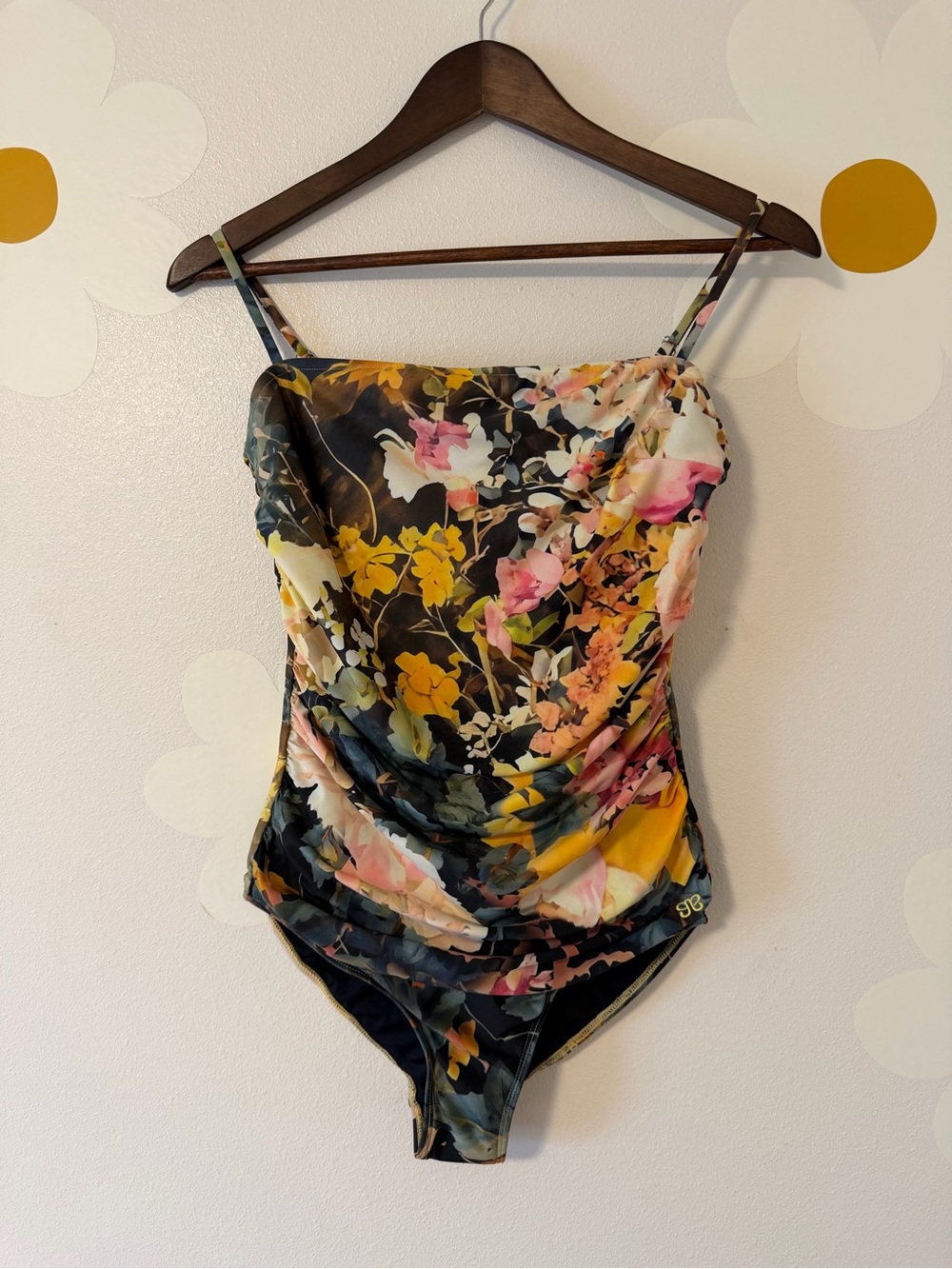NWOT Albion Cabo One Piece Swimsuit - Rosalia Floral - Ruched Sides Square Neck - Picture 6 of 11